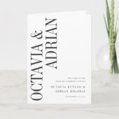 平行 |モダン白黒結婚ズ プログラム (正面)