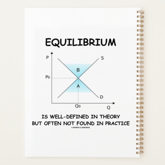 平衡は理論の中でしばしば明確に定義されていない プランナー手帳 (裏面)