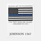 平賛美平兵器警察でパーソナライズされたある フリースブランケット (正面)