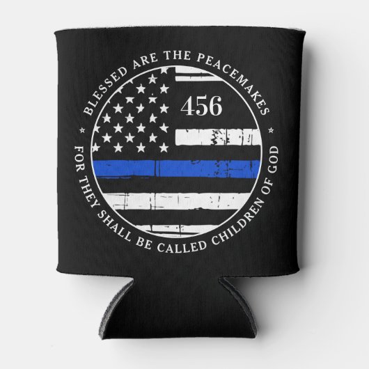 平賛美平兵器警察でパーソナライズされたある 缶クーラー (正面)