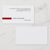 平赤スタイリッシュ白黒名刺 名刺 (正面/裏面)