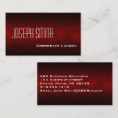 平赤モダンプロフェッショナル名刺 名刺 (正面/裏面)