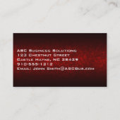 平赤モダンプロフェッショナル名刺 名刺 (裏面)