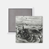 平野でのバッファローの虐殺 マグネット (正面/裏面)