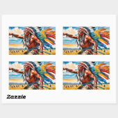 平野に集う3 長方形シール (シート)