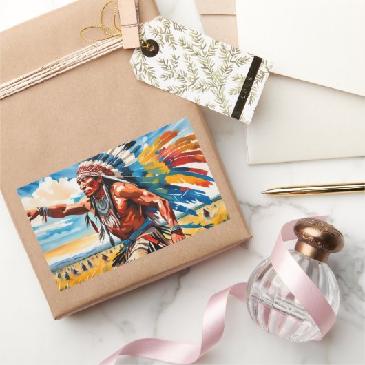 平野に集う3 長方形シール (ギフト)