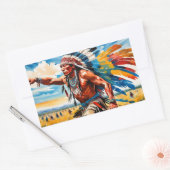 平野に集う3 長方形シール (封筒)