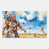 平野に集まる2 長方形シール (正面)