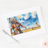 平野に集まる2 長方形シール (封筒)