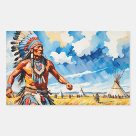 平野に集まる2 長方形シール