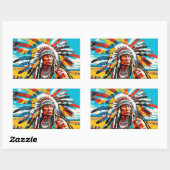 平野に集まる4 長方形シール (シート)