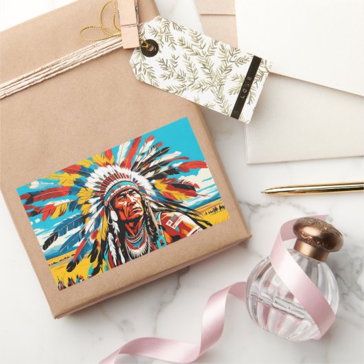 平野に集まる4 長方形シール (ギフト)