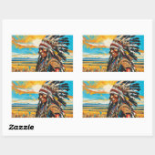 平野に集まる5 長方形シール (シート)