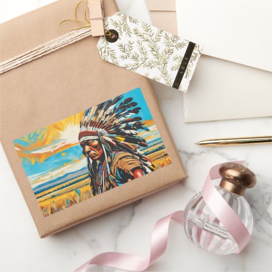 平野に集まる5 長方形シール (ギフト)