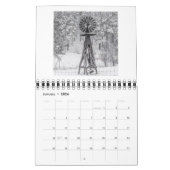 平野の風車 カレンダー (1月 2026)