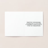 平野は及び"カスタマイズ感謝していしています!" カード (内部)