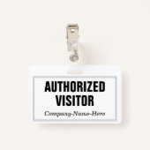 平野は、エレガントな"訪問者"のバッジ承認しました バッジ (裏面クリップ)