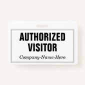 平野は、エレガントな"訪問者"のバッジ承認しました バッジ (裏面)