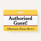 平野は"承認しましたゲストを!" バッジ (正面)