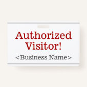 平野は"承認しました訪問者を!" バッジ (裏面)