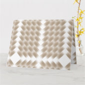 平野を中心とした白い正三角形 カード (黄色い花)