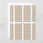 平野を中心とした白い正三角形 招待状 (正面/裏面)