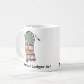 平野インディアンの元帳の芸術出版のプロジェクト コーヒーマグカップ (正面左)