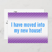 平野及び最小主義の新しい家の郵便はがき 案内ポストカード (正面/裏面)