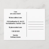 平野及び最小主義の新しい家の郵便はがき 案内ポストカード (裏面)