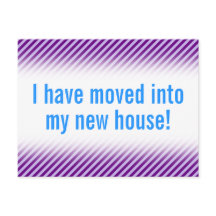 平野及び最小主義の新しい家の郵便はがき