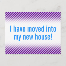 平野及び最小主義の新しい家の郵便はがき 案内ポストカード