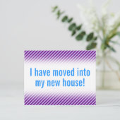 平野及び最小主義の新しい家の郵便はがき 案内ポストカード (スタンド正面)