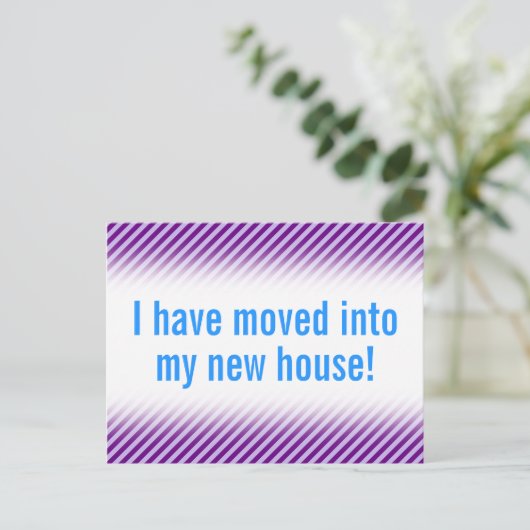 平野及び最小主義の新しい家の郵便はがき 案内ポストカード (スタンド正面)