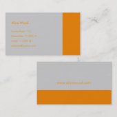 平野|のオレンジ灰色 名刺 (正面/裏面)