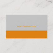 平野|のオレンジ灰色 名刺 (裏面)