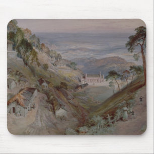 平野、Landour教会、Mussoorie 1884年 マウスパッド