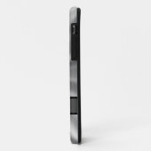 平銀モノグラパーソナライズされたム Case-Mate iPhoneケース (裏面/左)