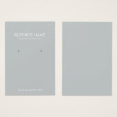 平銀紙吹雪ジュエリーイヤリングディスプレイ (正面&裏面)