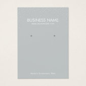 平銀紙吹雪ジュエリーイヤリングディスプレイ (正面)