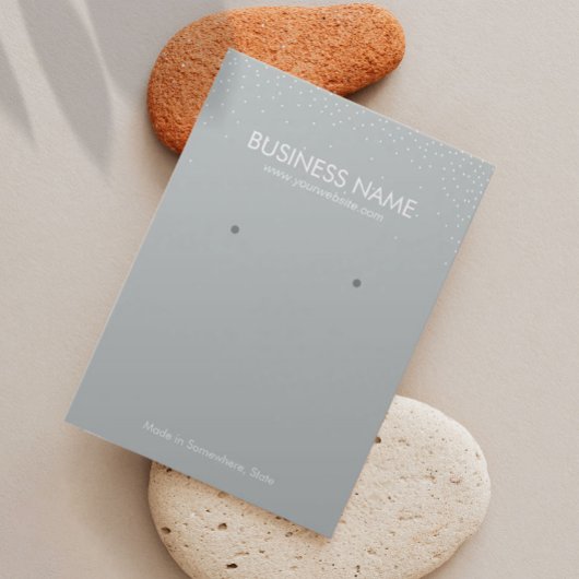 平銀紙吹雪ジュエリーイヤリングディスプレイ