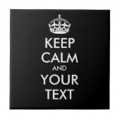 平静およびあなたの文字を保って下さい-黒い背景を変えて下さい タイル (正面)