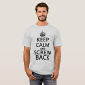 平静およびねじ背部を保って下さい Tシャツ (正面フル)