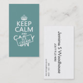 平静およびアイスクリームを保って下さい 名刺 (正面/裏面)