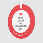 平静およびカセロールを保って下さい オーナメント (正面)