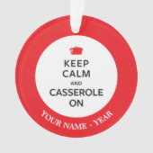 平静およびカセロールを保って下さい オーナメント (正面)