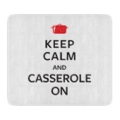 平静およびカセロールを保って下さい カッティングボード (正面)