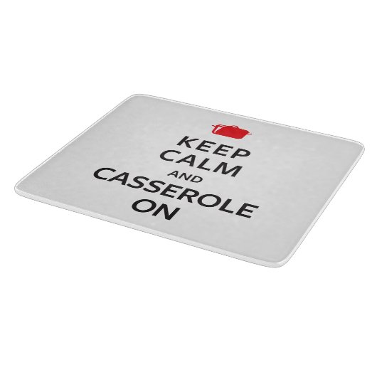 平静およびカセロールを保って下さい カッティングボード (角)