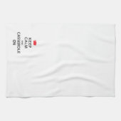 平静およびカセロールを保って下さい キッチンタオル (横)