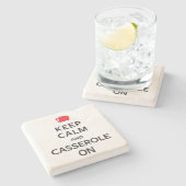 平静およびカセロールを保って下さい ストーンコースター (横)