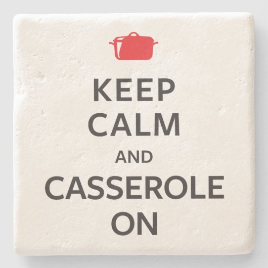 平静およびカセロールを保って下さい ストーンコースター (正面)